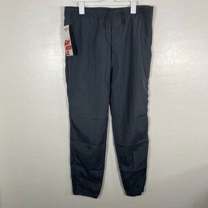 Vintage Spalding Pants Mens Large Gray Sweatpant Windbreaker‎ Jogger Gym New